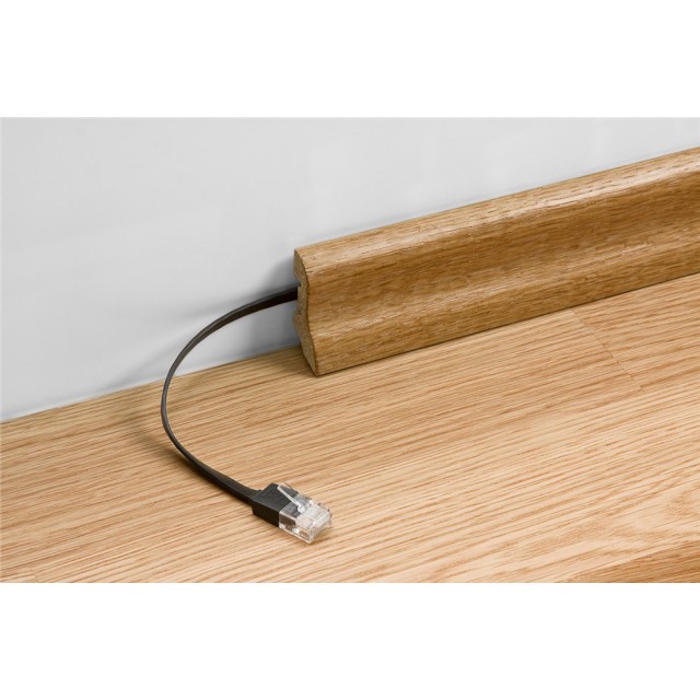 GOOBAY καλώδιο δικτύου 96303, CAT 6A U/UTP, flat, 500MHz, Copper, 0.5m, λευκό