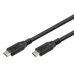 GOOBAY καλώδιο USB-C 74198, USB4, 100W, 20Gbps, 4K/60Hz, 3m, μαύρο