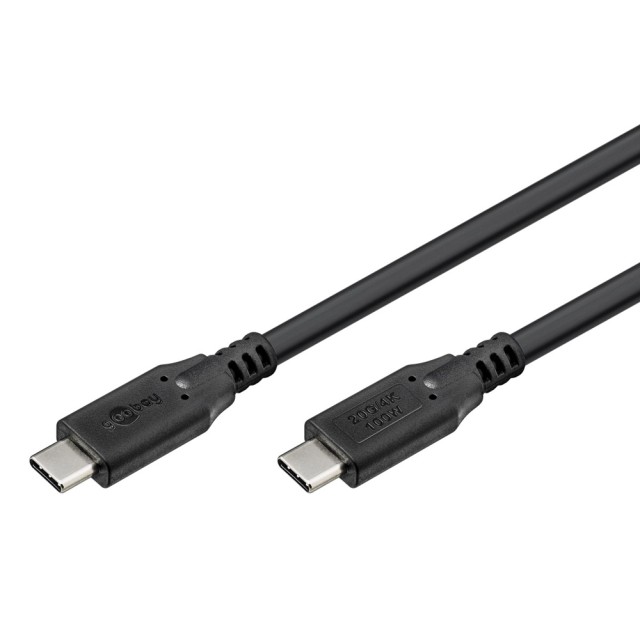 GOOBAY καλώδιο USB-C 74198, USB4, 100W, 20Gbps, 4K/60Hz, 3m, μαύρο