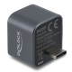 DELOCK mini USB hub 64359, 2x θυρών, USB 3.2, 10Gbps, USB-C σύνδεση, γκρι