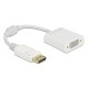 DELOCK αντάπτορας DisplayPort σε VGA 61007, Full HD, passive, λευκός