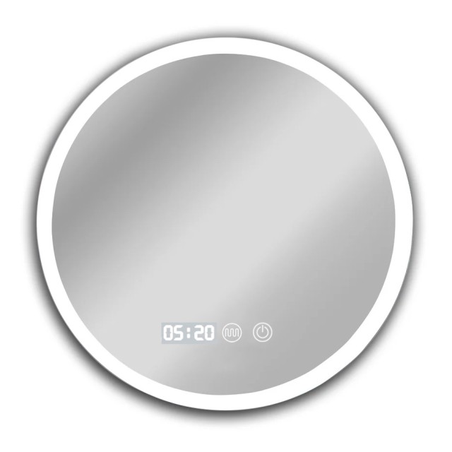 BRUNO καθρέφτης μπάνιου LED BRN-0275, στρόγγυλος, 24W, Φ50cm, IP67