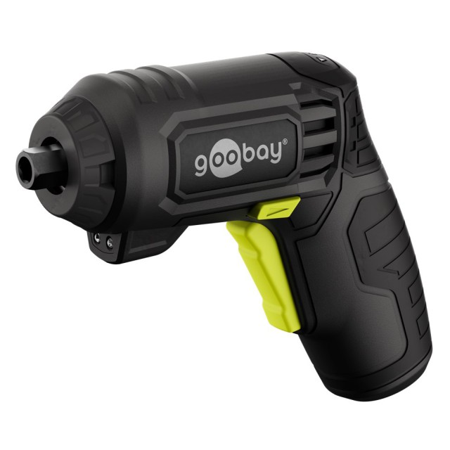 GOOBAY 4 σε 1 κατσαβίδι μπαταρίας με μύτες & εξαρτήματα 77817, LED φακός, 1500mAh