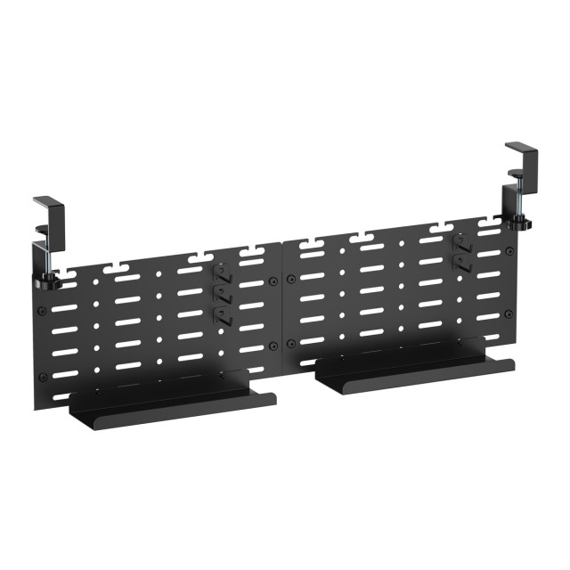 BRATECK cable management γραφείου CC11-20-2, μεταλλικό, 768x63x307mm, μαύρο