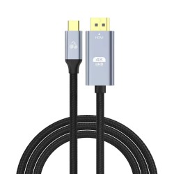 POWERTECH καλώδιο USB-C σε HDMI PTR-0171, 4K/60Hz, 10.2 Gbps, 1m, μαύρο