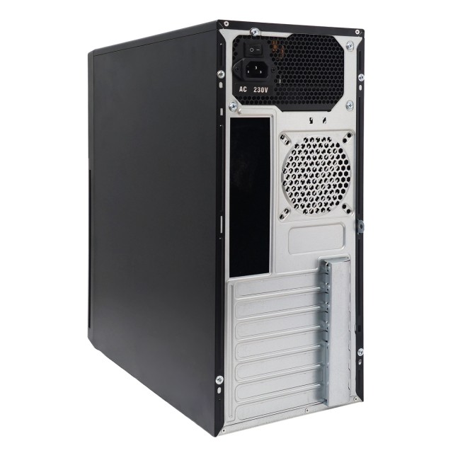 POWERTECH PC Case PT-1563 με 550W PSU, ATX Midi, 376.6x175x408.5mm, μαύρο