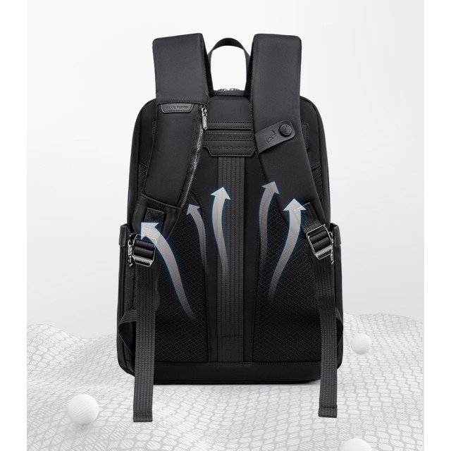 ARCTIC HUNTER τσάντα πλάτης B00811 με θήκη laptop 15.6", 16.5L, μαύρη