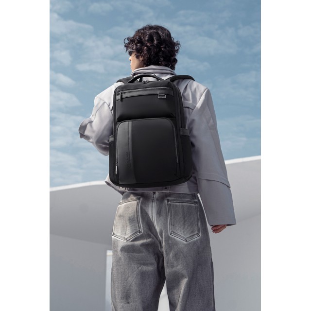 ARCTIC HUNTER τσάντα πλάτης B00808 με θήκη laptop 15.6", 19.5L, μαύρη