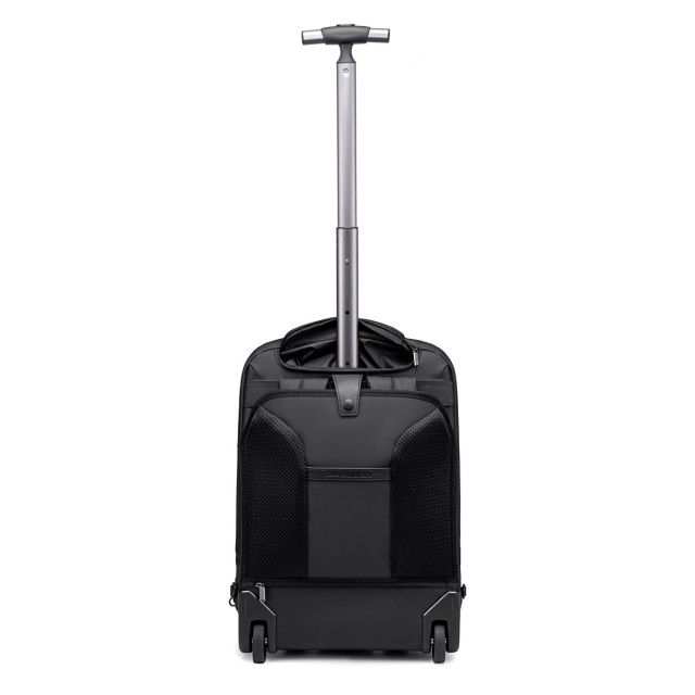 ARCTIC HUNTER τσάντα ταξιδίου LG00861 με θήκη laptop 15.6", τροχήλατη, 42L/54L, μαύρη