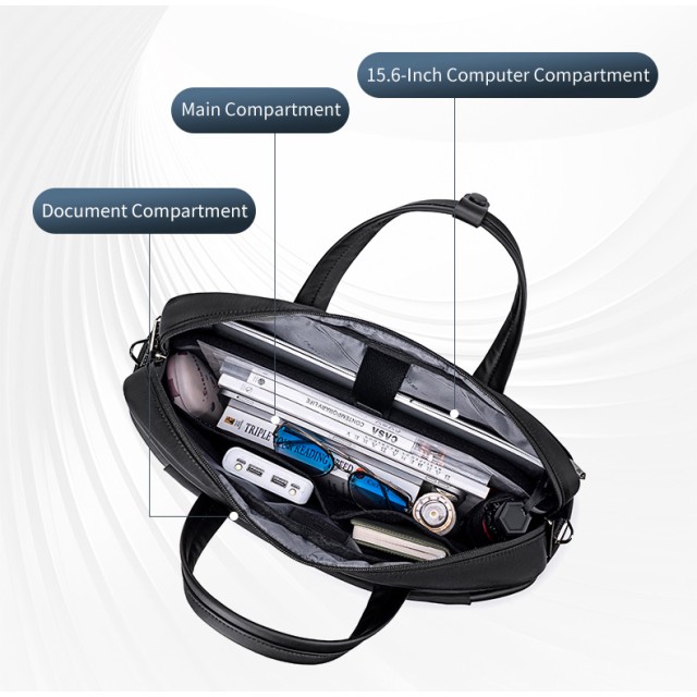 ARCTIC HUNTER τσάντα ώμου GWB00848 με θήκη laptop 15.6", 9L, μαύρη