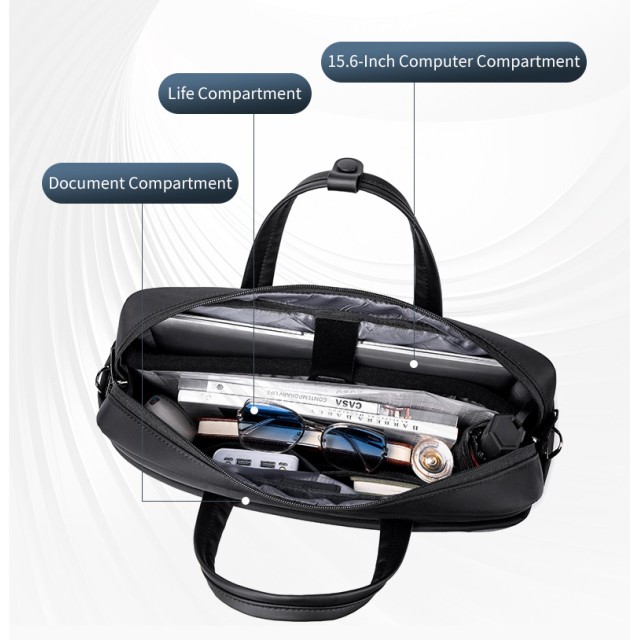 ARCTIC HUNTER τσάντα ώμου GWB00849 με θήκη laptop 15.6", 14L, χακί