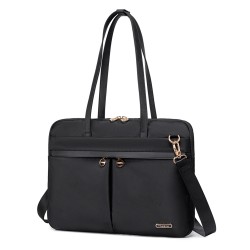 CHANTRIA γυναικεία τσάντα ώμου CB00773 για laptop 15.6", 4L, μαύρη