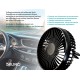BRUNO ανεμιστήρας αυτοκινήτου BRN-0284, 5" ιντσών, με περιστροφή 360°, 2 ταχύτητες και καλώδιο USB