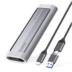 ORICO θήκη για M.2 NVME/NGFF SSD AXM2S-G2, 10Gbps, tool free, γκρι