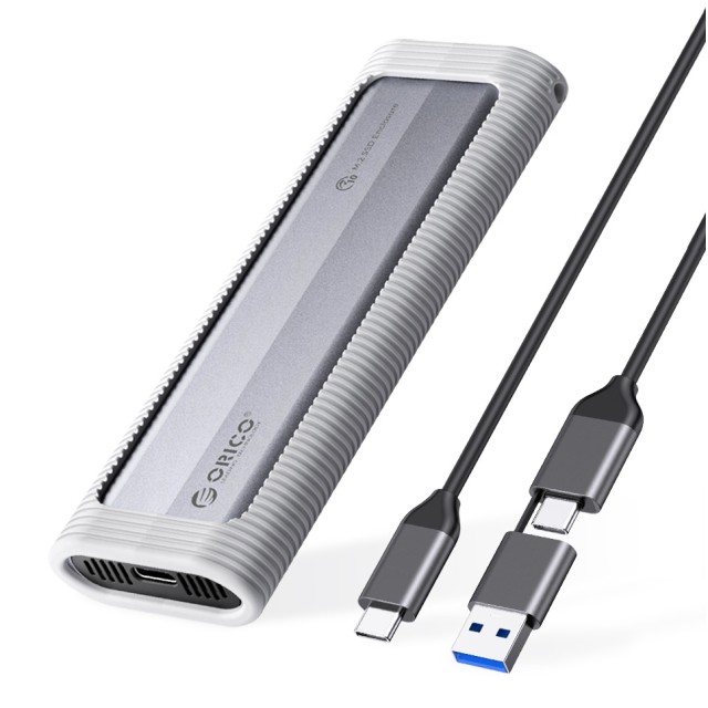 ORICO θήκη για M.2 NVME/NGFF SSD AXM2S-G2, 10Gbps, tool free, γκρι