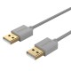 ORICO καλώδιο USB 2.0 U2-AA02, 480Mbps, 1m, γκρι