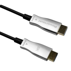 POWERTECH καλώδιο HDMI 2.1 CAB-H193 με Ethernet, 8K/60Hz, 48 Gbps, 20m, μαύρο