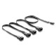 DELOCK καλώδιο 1x 4pin PWM σε 4x 4pin PWM 84540 για ανεμιστήρες, 40cm