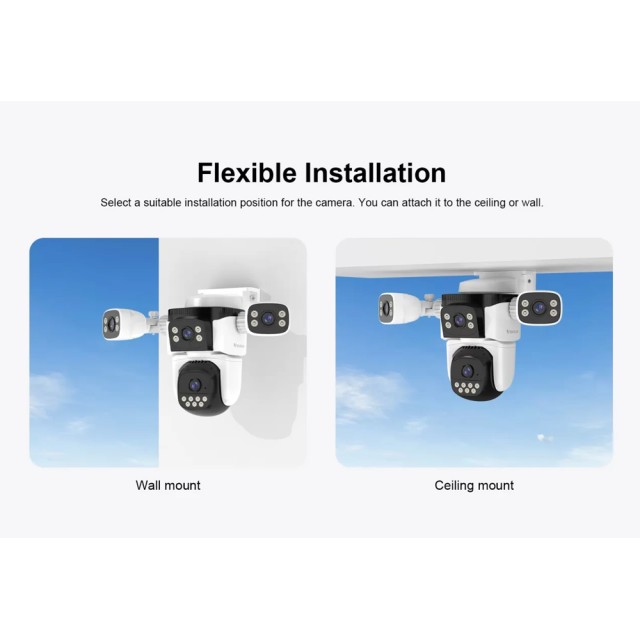 VSTARCAM smart κάμερα CS621FR, four-lens, 2MP, WiFi, SD, PTZ, IP66