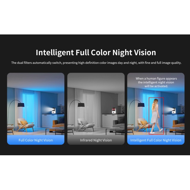 VSTARCAM smart κάμερα C996DR, 2MP, dual lens, WiFi, PTZ, SD