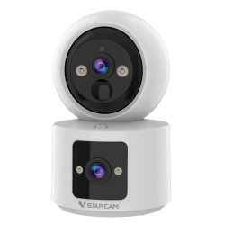 VSTARCAM smart κάμερα CB90DR, 2MP, dual lens, WiFi, PTZ, SD, 5200mAh backup battery