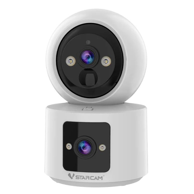 VSTARCAM smart κάμερα CB90DR, 2MP, dual lens, WiFi, PTZ, SD, 5200mAh backup battery