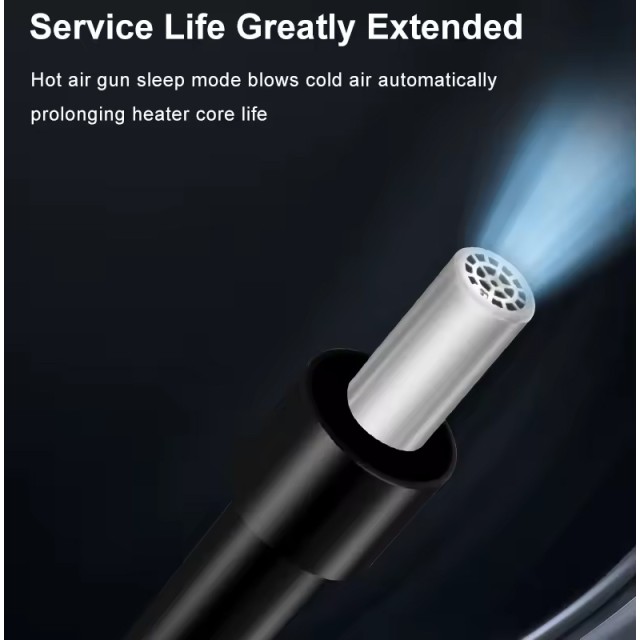 QUICK σταθμός θερμού αέρα QUICK857 Pro με air gun, 580W, 100-500 °C