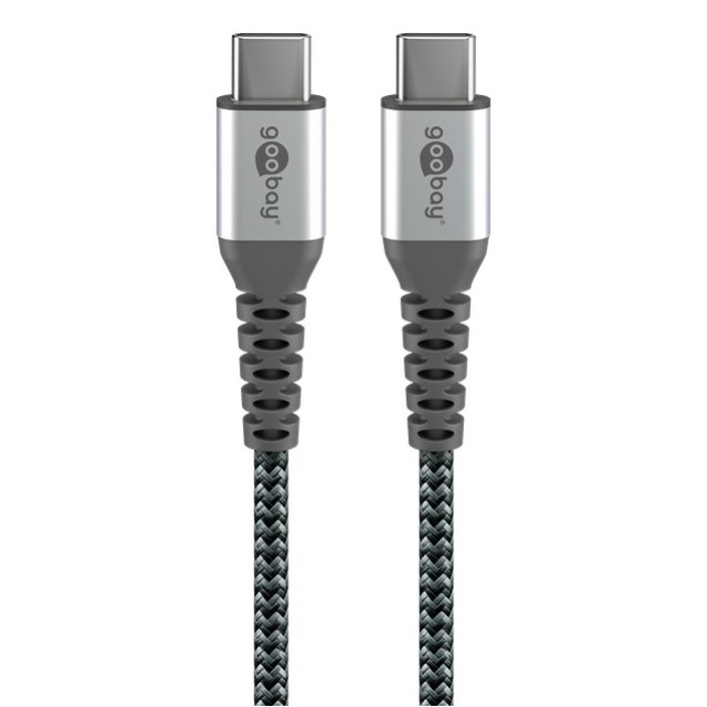 GOOBAY καλώδιο USB-C 79559, 60W, 480Mbps, 0.15m, μαύρο