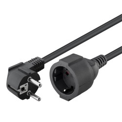 GOOBAY μπαλαντέζα προέκταση ρεύματος 94700, schuko, 3x 1.5mm², 2m, μαύρη