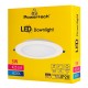POWERTECH LED φωτιστικό downlight PT-1558, 5W, Φ100x25mm, 4000K, 425lm, λευκό