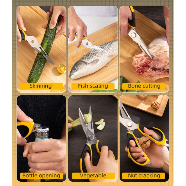 DELI ψαλίδι πολλαπλών χρήσεων DL358019, 225mm