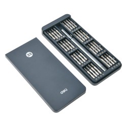 DELI σετ κατσαβίδι ακριβείας DL241033 με 32 μύτες, με θήκη, 33τμχ