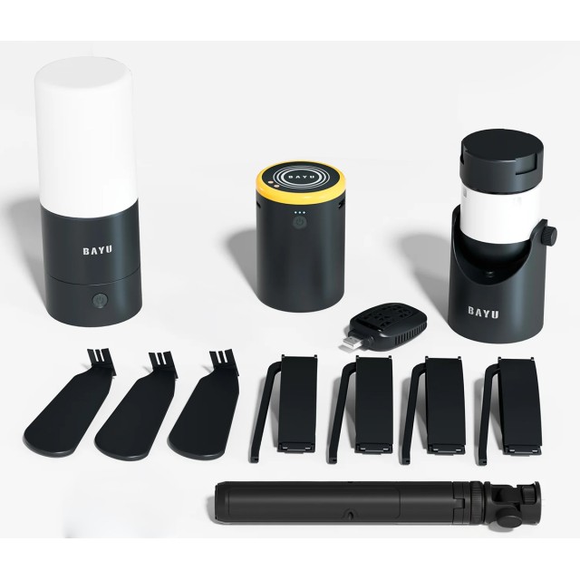 BAYU camping kit με powerbank/ανεμιστήρα/φωτιστικό/συσκευή για κουνούπια C-Pro