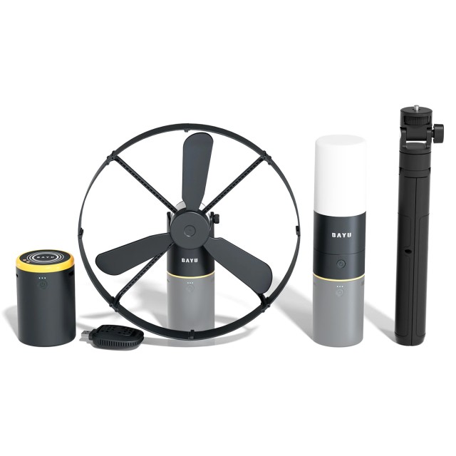 BAYU camping kit με powerbank/ανεμιστήρα/φωτιστικό/συσκευή για κουνούπια C-Pro