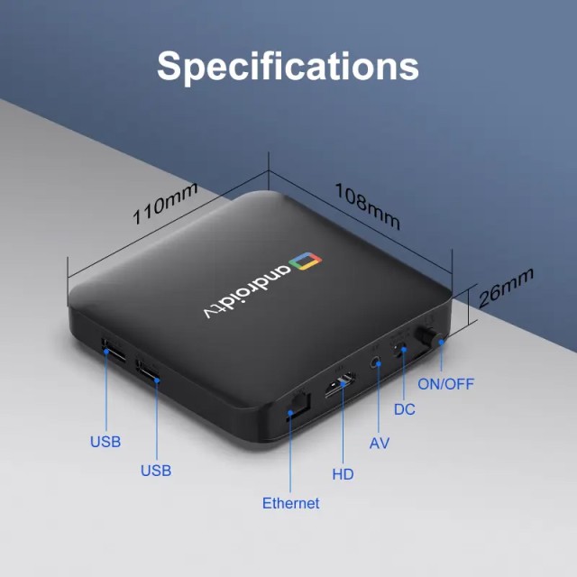 H96 MAX TV Box S905L3, 4K, 2/16GB, WiFi, Bluetooth, Android 14
