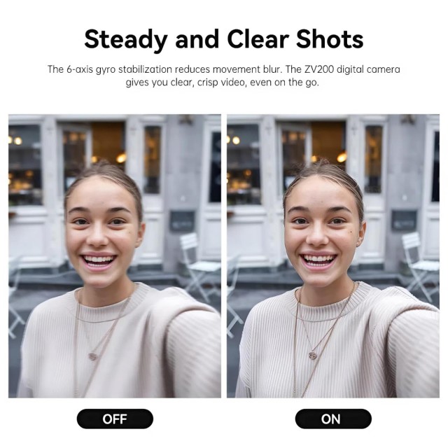 SJCAM compact φωτογραφική μηχανή ZV200, 12MP, 16x ψηφιακό zoom, μαύρη