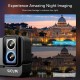 SJCAM action camera SJ20 με 2x φακούς, 2x οθόνες, 20MP/4K, WiFi, αδιάβροχη θήκη, μαύρη