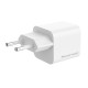 POWERTECH φορτιστής τοίχου PT-1577 με καλώδιο, USB-C, 65W, GaN, AVS, λευκός