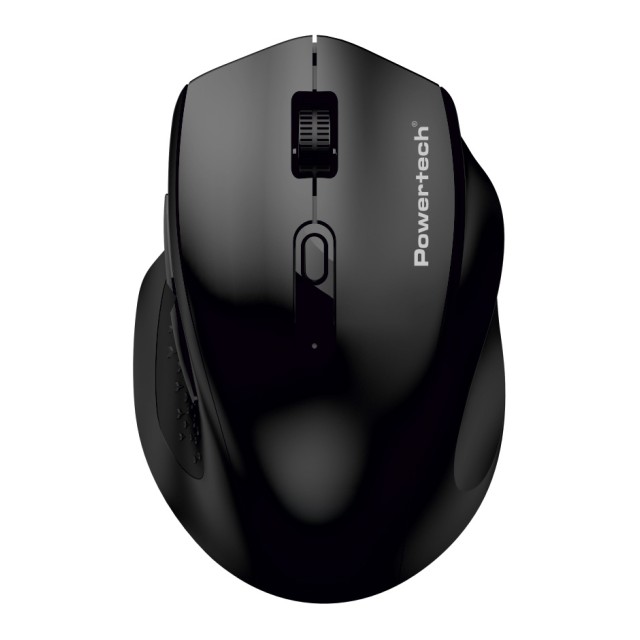 POWERTECH ασύρματο ποντίκι PT-1578, 2.4GHz & Bluetooth, έως 4000DPI, μαύρο