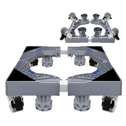 HOME USE βάση λευκών συσκευών HUH-0265 με ρόδες, ρυθμιζόμενη 42-66cm, έως 250kg, γκρι