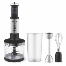 BRUNO ραβδομπλέντερ BRN-0250, 1700W Σετ 3 σε 1, ρυθμιζόμενη ταχύτητα, 4 λεπίδες, inox-μαύρο