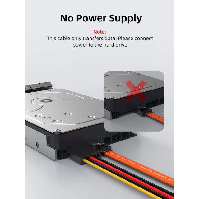 CABLETIME καλώδιο SATA III CT-SATA3R, γωνιακό, 6Gbps, 0.50m, πορτοκαλί