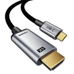 CABLETIME καλώδιο USB-C σε HDMI CT-PU31-CMHD3, 4K/30Hz, 1m, μαύρο