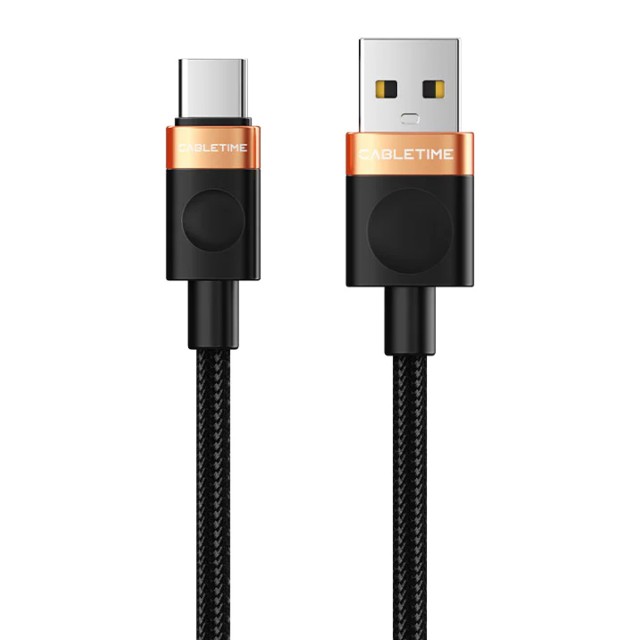 CABLETIME καλώδιο USB-C σε USB CT-AMCM2A, 2A, 480Mbps, 1m, μαύρο