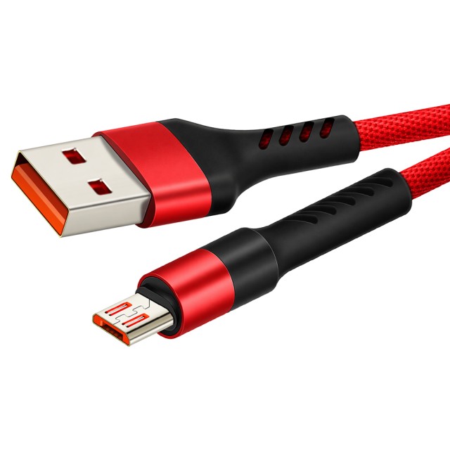 CABLETIME καλώδιο micro USB σε USB CT-C165-P05, 2.4A, 480Mbps, 1m, κόκκινο