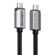 CABLETIME καλώδιο USB-C CT-USB4V2, USB4, 240W, 80Gbps, 8K/60Hz, 1m, μαύρο