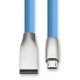 CABLETIME καλώδιο micro USB σε USB θηλυκό CT-PU32-ZFUM, flat, 480Mbps, 1m, μπλε