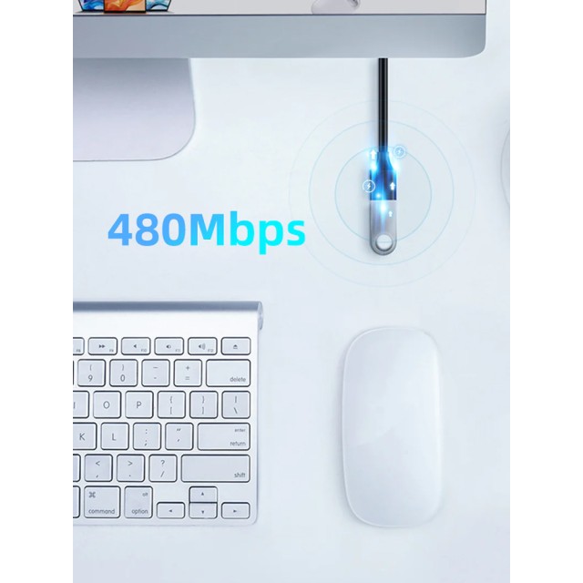 CABLETIME καλώδιο προέκτασης USB 2.0 CT-AMAF2.0, 480Mbps, 1.5m, μαύρο