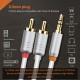 CABLETIME καλώδιο ήχου 3.5mm σε 2x RCA CT-AV314-P12G, 3m, λευκό