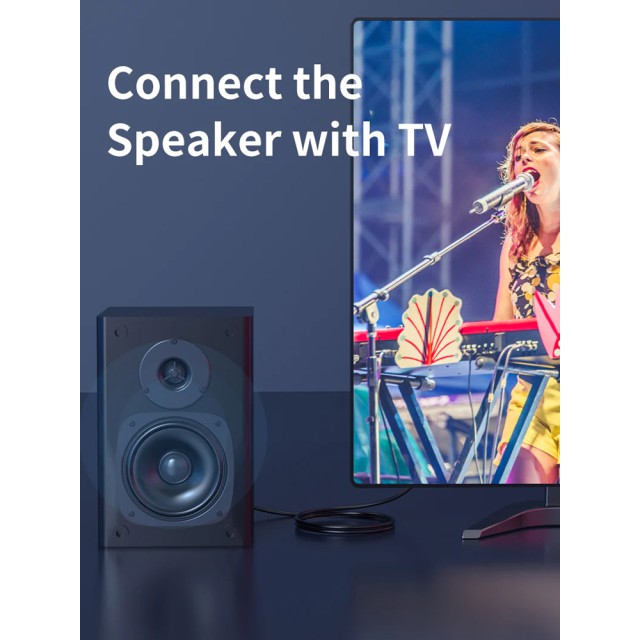 CABLETIME καλώδιο ήχου Toslink CT-AV380-P04GN, gold plated, 5mm, 2m, μαύρο